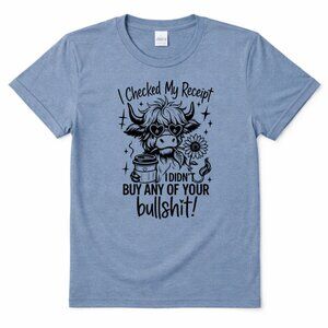 Cow Western Funny Graphic T Shirt Trendy Boutique Style Tee Womens